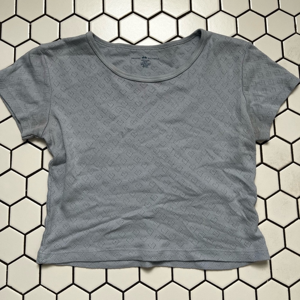 blue heart brandy melville top